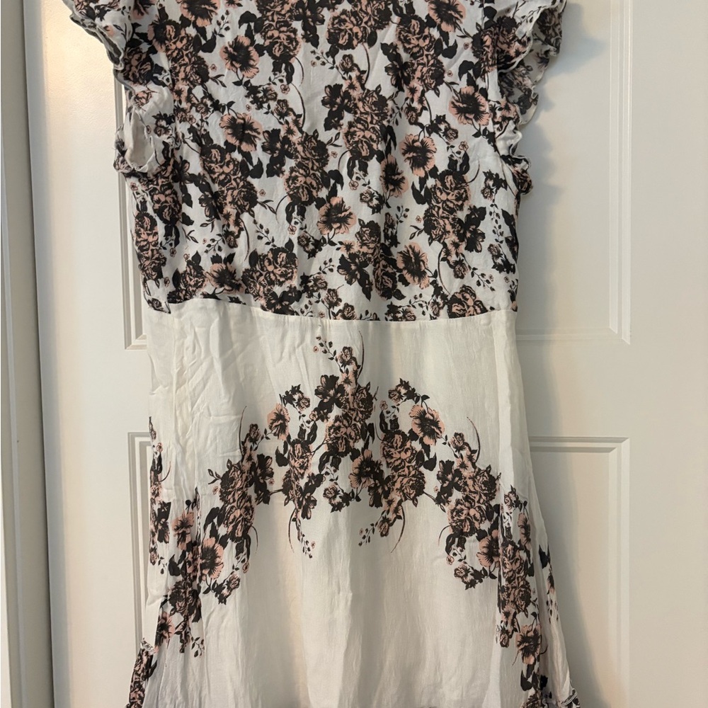 Free People - V-Neck Ruffle Dress - Picture 2 of 2